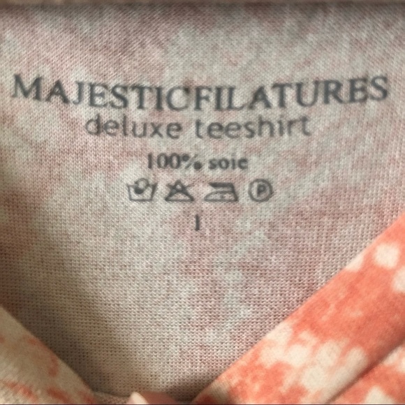 Majestic Filatures Paris Deluxe Orange Python Print T-shirt women’s L - Picture 5 of 8
